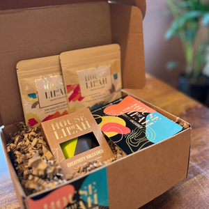 Freedom Ritual Set - Concrete Soy Candle & 2 x Tea