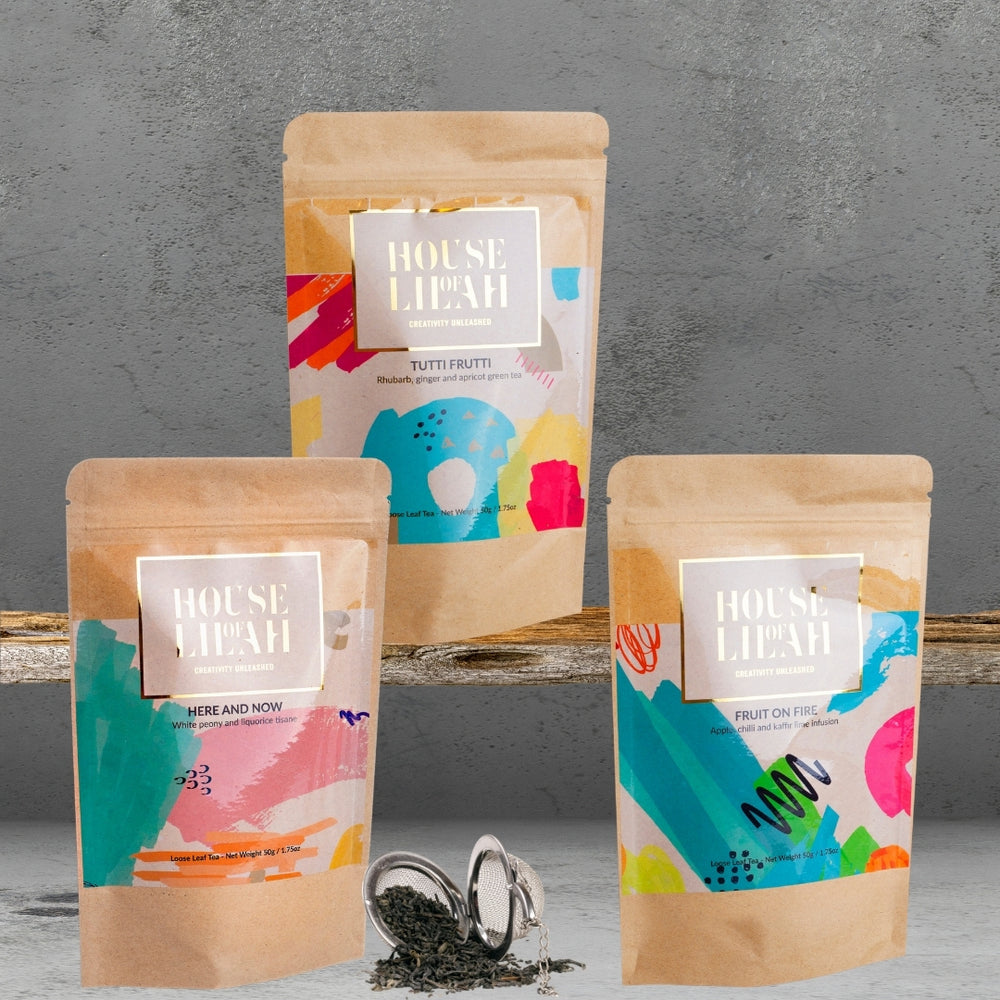 Tea Tasting Gift Sets - 3 x Loose Leaf Tea + Tea Strainer
