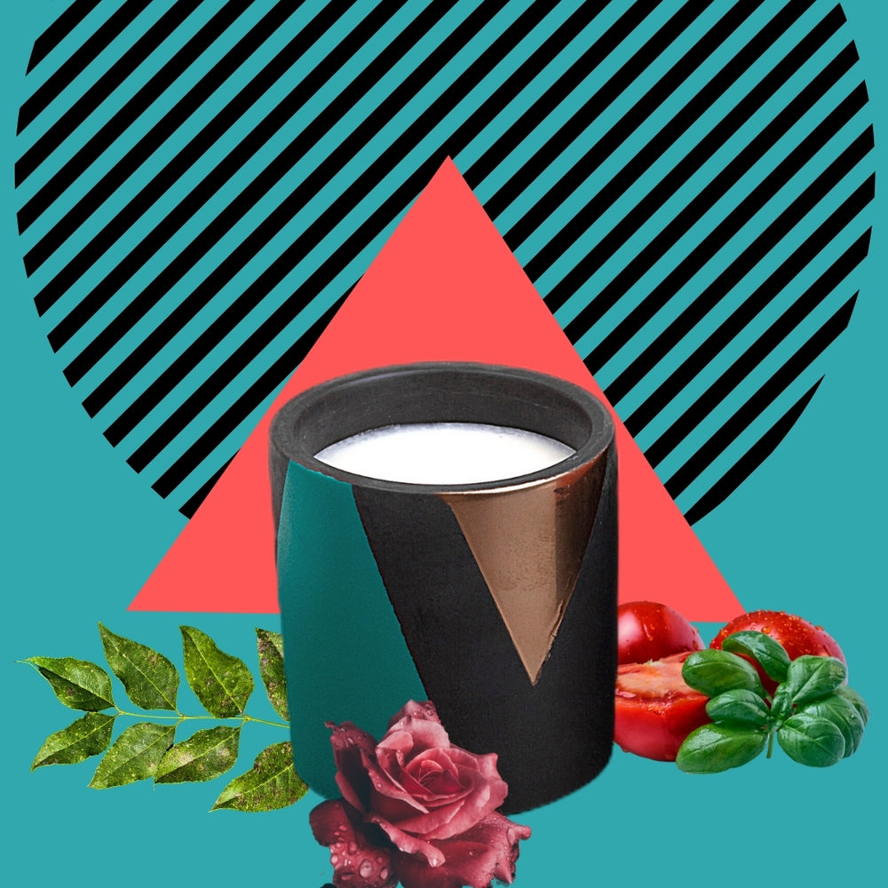 Tomato Leaf, Concrete Soy Candle
