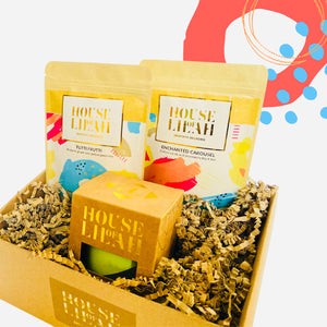Freedom Ritual Set - Concrete Soy Candle & 2 x Tea